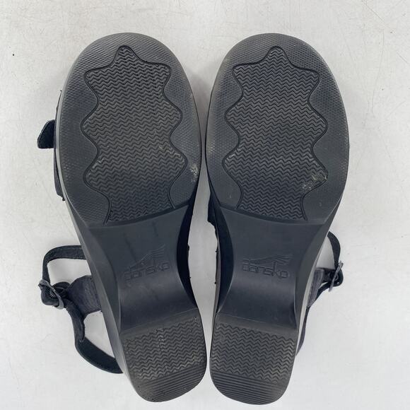 Dansko Slingback Open Toe Black Leather Comfort Sandal Women's Size EU 40 - Picture 7 of 9